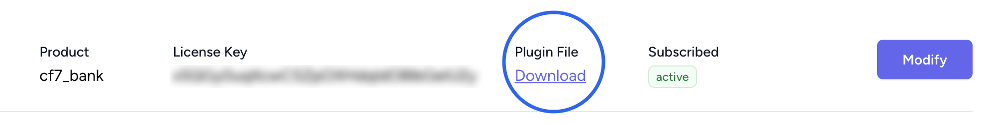 access the plugin